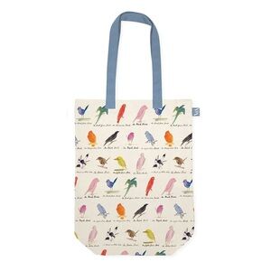 NEW V&A Edward Lear Art Drawings of Comic Birds Tote Bag Colorful Bird Print